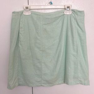 Forever 21 Green Striped Mini Skirt - Size L